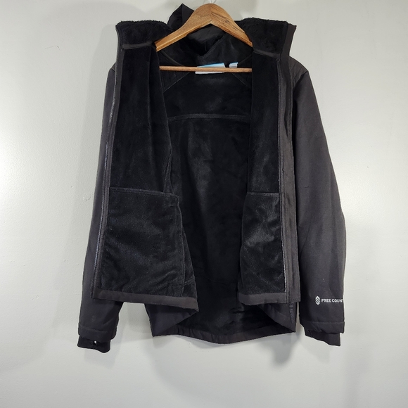 Free country size XL rain jacket soft shell faux fur lining full zip - Picture 4 of 10